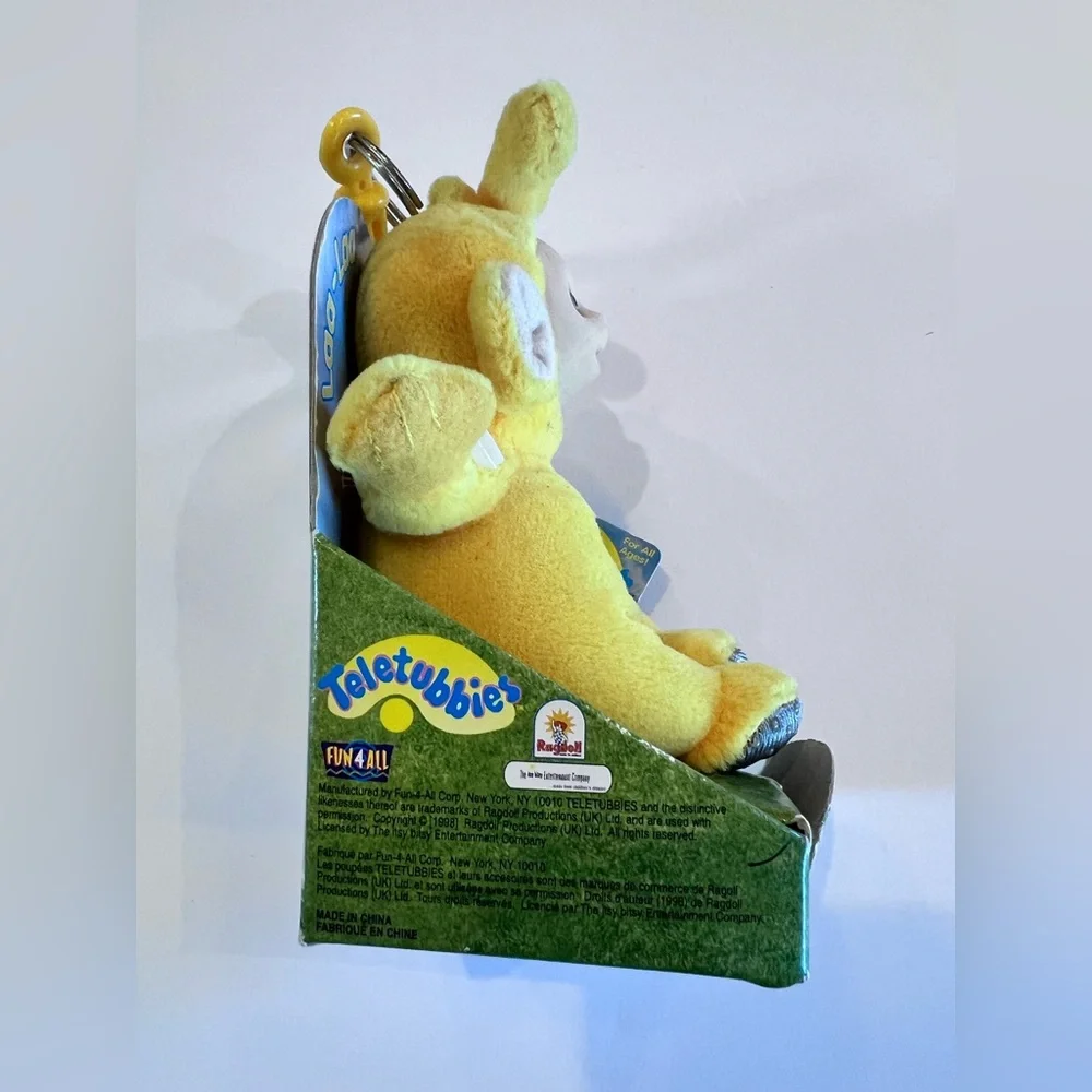 Laa-Laa Yellow Teletubbies Vintage Clip on in original packaging & tags